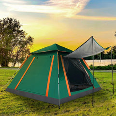 HAOYYE 2 to 3 Person Camping Tent Waterproof Outdoor Foldable Tent with Dual Mosquito Net Windows Easy Setup Carrying Bag Perfect for Hiking Climbing Fishing Adventure Durable Breathable Shelter for All Seasons