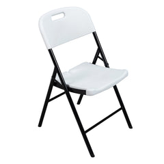 HAOYYE 6pcs Plastic Folding Chairs, Durable and Comfortable White Garden Chairs, Space-Saving Design, Ideal for Indoor and Outdoor Use, Perfect for Events, Parties, and Everyday Use, Premium Quality and Stylish Appearance