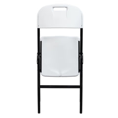 HAOYYE 6pcs Plastic Folding Chairs, Durable and Comfortable White Garden Chairs, Space-Saving Design, Ideal for Indoor and Outdoor Use, Perfect for Events, Parties, and Everyday Use, Premium Quality and Stylish Appearance