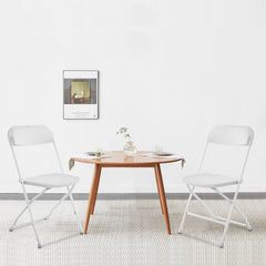 HAOYYE 10pcs Injection Molding Classic Garden Plastic Folding Chair White soft cozy warm flannel fleece home decor luxury comfortable unique design premium quality decorative