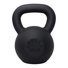 HAOYYE 50LBS Solid Cast Iron Kettlebell for Strength Training and Muscle Building, Durable One-Piece Cast with Matte Coating, Flat Bottom for Stability, Wide Non-Slip Handle, Ideal for Swings, Deadlifts, Squats, Get-Ups