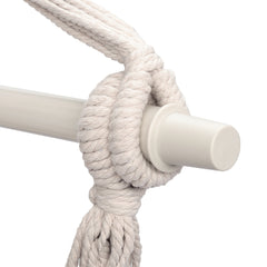 HAOYYE Pillow Tassel Hanging Chair Hammock Swing Chair with Soft Cushion for Indoor Outdoor Use, Lightweight Comfortable Air Chair for Porch Patio Balcony Backyard