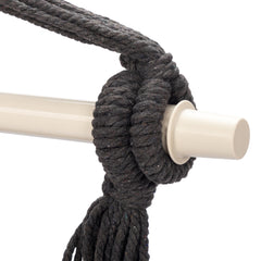 HAOYYE Pillow Tassel Hanging Chair, Comfortable Outdoor Swing Hammock with Cushions, Lightweight Portable Air Chair for Backyard Patio Porch Garden Camping Relaxation