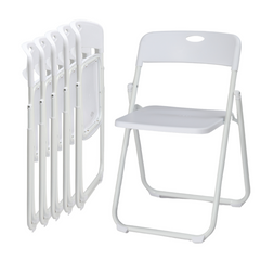 HAOYYE 6 Pack Plastic Folding Chairs, Stackable Commercial Chairs, Portable Event Seats Indoor Outdoor for Home Event Party Picnic School Wedding, White soft cozy warm flannel fleece home decor