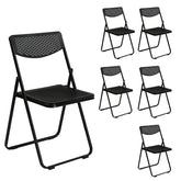 HAOYYE 6 Pack Plastic Folding Chairs, Lightweight Stackable Commercial Chairs, Portable Event Seating for Indoor & Outdoor Use, Perfect for Home, Party, Picnic, School, Wedding, Black, Soft Cozy Warm Flannel Fleece Home Decor