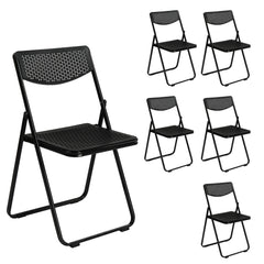 HAOYYE 6 Pack Plastic Folding Chairs, Lightweight Stackable Commercial Chairs, Portable Event Seating for Indoor & Outdoor Use, Perfect for Home, Party, Picnic, School, Wedding, Black, Soft Cozy Warm Flannel Fleece Home Decor