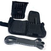 HAOYYE Ankle and Wrist Weights Set with Resistance Bands and Pull Up Assist Bands Versatile Fitness Equipment for Strength Training Yoga Pilates and Home Gym Workouts