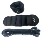 HAOYYE Ankle and Wrist Weights with Resistance Bands Pull Up Assist Exercise Bands Long Resistance Band Set for Fitness Training Physical Therapy for Men and Women Workout Strength Conditioning