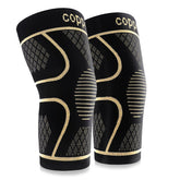 HAOYYE Copper Knee Pads One Pair Joint Protection And Support For Running Exercise And Knee Pain Relief Knee Compression Sleeves For Men And Women Ideal For Arthritis Tendonitis Swelling And Fast Recovery Support For TEMU Self-Pickup Order Shipping