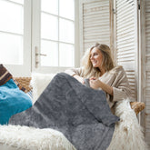 HAOYYE Wearable USB Heated Blanket Shawl, Portable Heated Throw Blanket, 3 Heat Settings, 8 Heating Zones, Cordless Design for Women, Perfect for Outdoor Use, Office, Camping, or Home, Soft and Cozy Warm Flannel Fleece