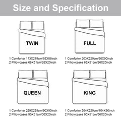 HAOYYE Fantasy Mushroom Dinosaur Duvet Cover Set, Decorative 3-Piece Bedding Set, Ultra Soft Comforter Cover with 2 Pillow Shams, Full Size, Soft Cozy Material, Unique and Stylish Design for a Comfortable and Fun Bedroom