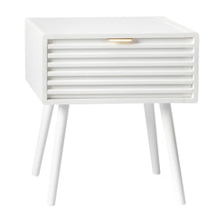 HAOYYE Wood Nightstand End Side Table with 1 Drawer Durable Design Sturdy Multifunctional Modern Storage Solution Space-Saving Organizer Stylish and Practical for Bedroom or Living Room