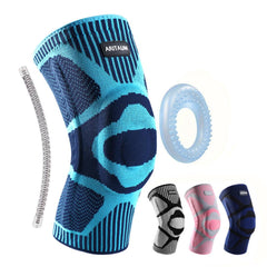 HAOYYE Compression Knee Sleeves with Patella Gel Pad and Side Stabilizers, Knee Support for Weightlifting Running Workout Arthritis Meniscus Tear, Pain Relief for Men and Women, Durable and Comfortable