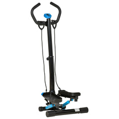 HAOYYE Home Fitness Equipment Twister with Resistance Strap Full Body Workout Stepper Machine Adjustable Handlebar and LCD Display for Cardio Strength Training and Weight Loss