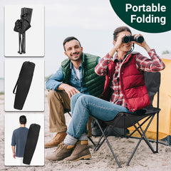 HAOYYE 4 Pack Folding Camping Chairs with Carrying Bag, Lawn Chairs Camp Chair Beach Chair Portable Folding Camping Chairs Lightweight Foldable Sports Chair, Black soft cozy warm flannel fleece home