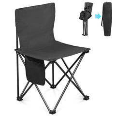 HAOYYE 4 Pack Folding Camping Chairs with Carrying Bag, Lawn Chairs Camp Chair Beach Chair Portable Folding Camping Chairs Lightweight Foldable Sports Chair, Black soft cozy warm flannel fleece home