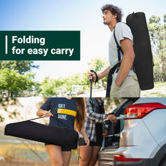 HAOYYE 2 Pack 2-in-1 Camping Chair Reclining, Lightweight Folding Camping Chair with Adjustable Backrest & Removable Footrest, Camping Lounge Chair with Headrest, Cup Holder, Storage Bag, for Beach