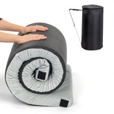 HAOYYE Camping Sleeping Mat Grey Portable Roll Up Foam Pad for Outdoor Hiking Backpacking Tent Travel Lightweight Waterproof Mattress for Sleeping Rest Relaxation with Easy Storage and Carry