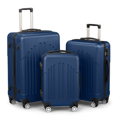 HAOYYE Luggage Set of 3, Hardside ABS+PC Spinner Suitcase with TSA Lock, Lightweight Trolley Travel Case for Carry On and Check-In, Perfect for Business Trips and Travel