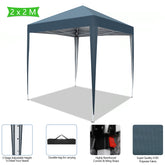 HAOYYE 6.56*6.56*8.04ft Practical Waterproof Folding Tent, Pop-Up Canopy with Carry Bag, Outdoor Portable Event Shelter with Durable Steel Frame for Backyard, Beach, Party, Camping, Easy Setup