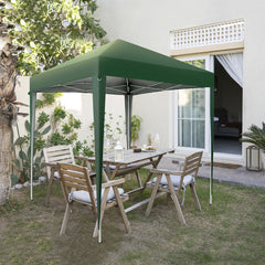 HAOYYE 6.56*6.56*8.04ft Green Outdoor Folding Tent Waterproof Canopy Shelter with Right-Angle Steel Frame for Patio Garden Picnic Camping Event Easy Setup
