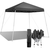 HAOYYE Pop Up Canopy Tent, Outdoor Tent Canopy Foldable Portable Canopies for Camping, Patio, Easy Up Gazebo Canopy with Carry Bag Slant Legs