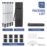 HAOYYE Outdoor Pop Up Canopy, Portable Instant Canopy Tent for Outdoor Events, Parties, Weddings, Birthdays, Graduations