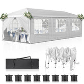 HAOYYE Outdoor Canopy, Portable Instant Canopy Tent with 8 Sidewalls for Outdoor Events, Parties, Weddings, Birthdays, and Graduations