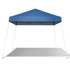 HAOYYE 3x3m Outdoor Folding Canopy Tent Waterproof Pop Up Shelter with Carry Bag Portable Blue Gazebo for Patio Garden Backyard Party Events