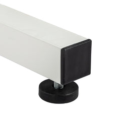 Haoyye White Oak P2 Particle Board Adjustable Computer Desk With Melamine Coating, Featuring Three USB And Two AC Outlets And Ergonomic Height Adjustment For Maximum Comfort.