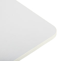 Haoyye White Oak P2 Particle Board Adjustable Computer Desk With Melamine Coating, Featuring Three USB And Two AC Outlets And Ergonomic Height Adjustment For Maximum Comfort.