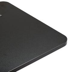 Haoyye Black Oak P2 Particle Board Adjustable Computer Desk with Melamine Coating, 3 USB and 2 AC Outlets, Ergonomic Height Adjustment