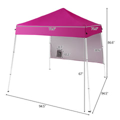 HAOYYE Pop Up Canopy Tent Outdoor Foldable Portable Gazebo with UV Resistant Waterproof Oxford Fabric Slant Leg Design Carrying Bag Adjustable Legs for Patio Camping Lawn Events