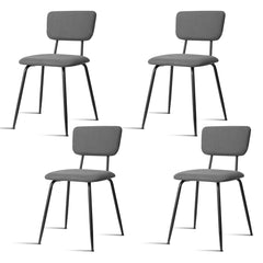 HAOYYE Modern Upholstered Dining Chair Set Of 4, Comfortable Padded Seat, Stylish Design For Kitchen, Bar, Office