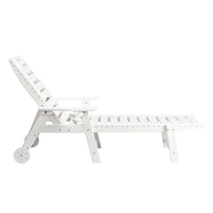 Haoyye Premium HDPE Adjustable Backrest Lying Bed for Outdoor Leisure and Relaxation, Featuring Durable Construction with Unmatched Comfort, Weather Resistance and Portability, Ideal for Patios, Poolside, Balconies and Home Retreats