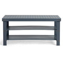 Haoyye 3-Tier Seamless Top Bamboo Shoe Rack, Eco-Friendly and Durable Storage Solution, Compact Design Perfect for Entryways, Closets, and Apartments, Elegant Black Finish for a Modern Look