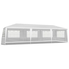 HAOYYE 10'x30' Outdoor Party Tent with 8 Removable Sidewalls Waterproof Event Canopy Gazebo for Backyard Wedding Patio Commercial Use