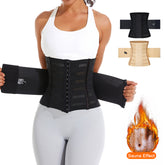 HAOYYE Waist Trainer Corset for Women Tummy Control Sweat Band Body Shaper with Back Support for Workout Fitness Running Gym Daily Use