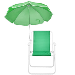 HAOYYE Folding Beach Chair with Umbrella for Adults, Lightweight Portable Camping Chair with Cup Holder and Carry Bag, 265lbs Capacity for Travel, Picnic, Poolside, Patio, Fishing, Concert, Hiking, Outdoor Events and Backyard Relaxation, Green