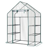 HAOYYE Mini Walk-In Greenhouse with Durable Waterproof PE Cover and Four Adjustable Shelves, Portable Indoor and Outdoor Plant Growing Greenhouse for Garden Backyard Patio Balcony, Transparent
