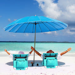 HAOYYE Foldable Beach Lounger Lightweight Lounge Chair with Breathable Mesh Back and Built-in Cooler Pocket Comfortable Portable Design for Outdoor Sunbathing Relaxing in Mint Green