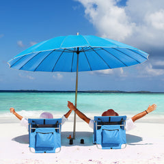 HAOYYE Foldable Beach Lounger Lightweight Lounge Chair with Breathable Mesh Back and Cooler Pocket Comfortable Portable Design for Sunbathing Outdoor Relaxing and Travel Blue