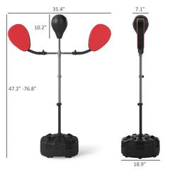 HAOYYE Freestanding Boxing Bag for Home Gym Training Heavy Duty Punching Bag with Shock Absorbing Base and Durable Cover for Adults Indoor Fitness Workout MMA Kickboxing