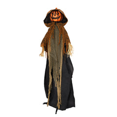 HAOYYE 5.8FT Life-Size Halloween Animatronic Pumpkin Ghost Decoration with Sound-Activated Creepy Effects, Outdoor Scary Haunted House Prop for Yard Garden Lawn Party Spooky Display