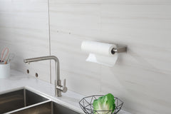 Haoyye Paper Towel Holder 2 Pack, 12 Inch Stainless Steel Under Cabinet Mount with Self-Adhesive or Screws, Space-Saving Paper Towel Rack for Kitchen, Bathroom, or Wall Use, Rustproof and Heavy Duty Towel Bar for Rolls or Wraps