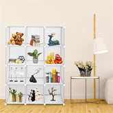 HAOYYE Cube Storage Organizer - 12-Cube Bookshelf & Closet Storage Unit, Modular Shelf System For Bedroom, Living Room, Office, And Toy Room, Space-Saving Design, Durable Material, Versatile Home Organizer, Ideal For Books, Clothes, And Decorative Items