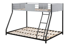 HAOYYE Metal Twin over Full Bunk Bed/ Heavy-duty Sturdy Metal/ Noise Reduced/ Safety Vent Board Guardrail/ CPC Certified/ No Box Spring Needed Space-Saving Heavy Duty Modern Design Adults Dorm Room
