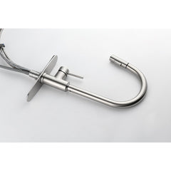 HAOYYE Kitchen Faucet with Pull Down Sprayer Sturdy Space-Saving Heavy Duty Modern Design Adults Dorm Room Easy Assembly Bedroom Furniture