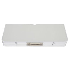 HAOYYE One Piece Folding Table and Chair Set Aluminum Alloy Portable Picnic Table with Built In Seats Lightweight Outdoor Camping Furniture for Patio Garden BBQ Travel Easy Carry Foldable Table and Bench Combo for Adults