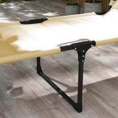 HAOYYE Folding Lounge Chair for Beach Patio and Outdoor Relaxation Portable Recliner Chair with Adjustable Backrest Lightweight and Space Saving Design for Travel and Camping